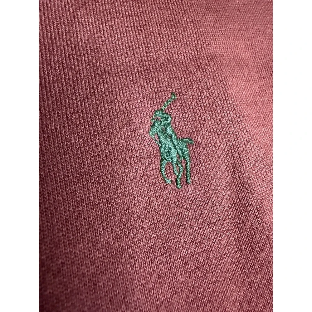 Men's Polo Ralph Lauren Crewneck Pullover Sweater Size Large Maroon Sweat Shirt